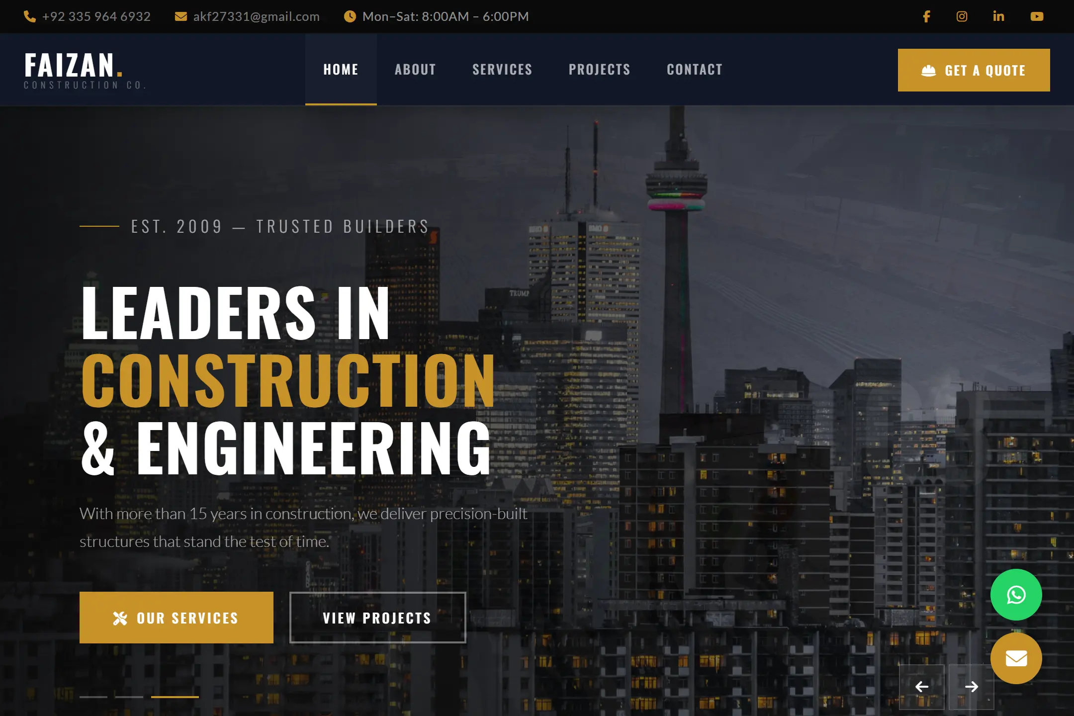 Construction Website